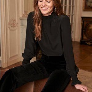 Sezane Cathy Blouse in Black